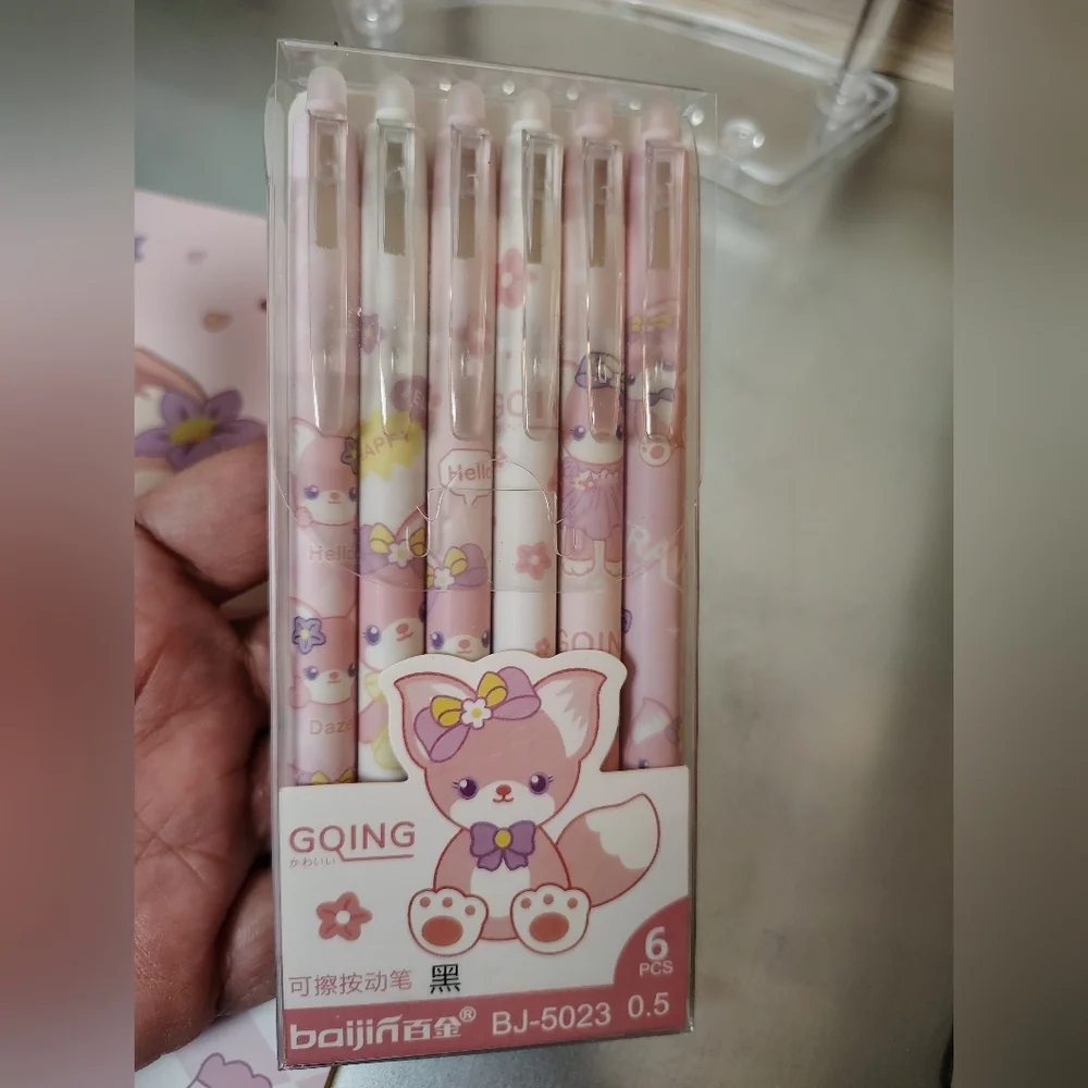 Lina Bell Kawaii Pink Bundle Hat Notebook Pen Set OS NWOT Cute Anime Coquette